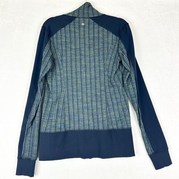 Lululemon Nice Asana Jacket Size 10 Ziggy Wee August Inkwell Luon Athletic - Picture 2 of 6